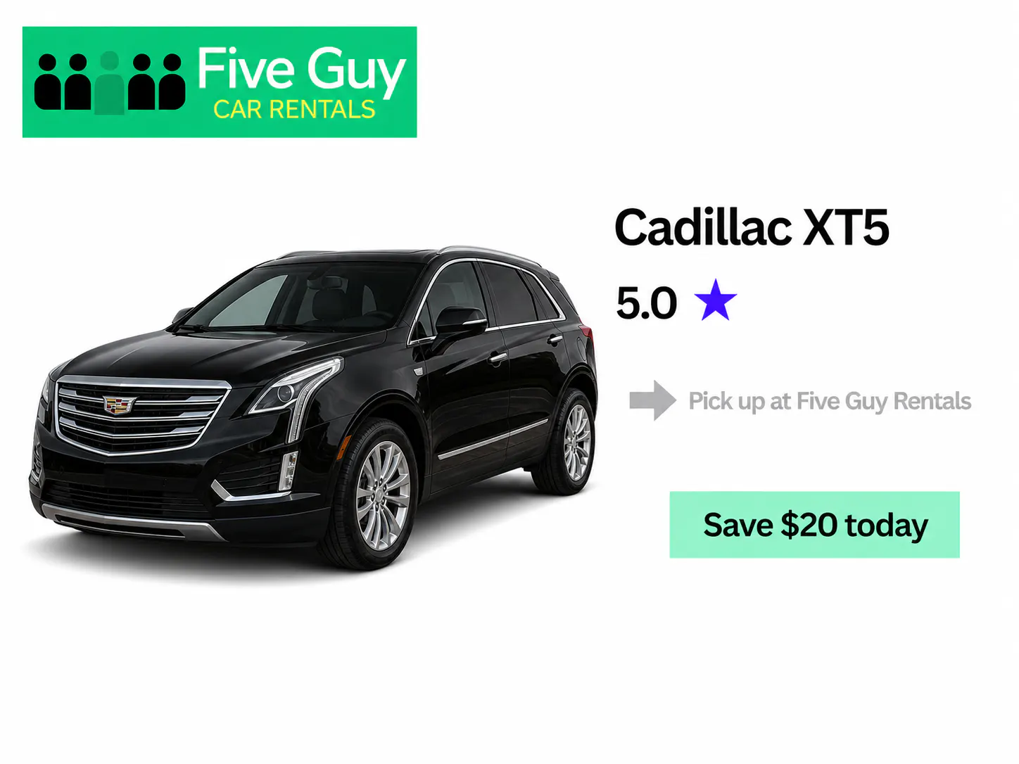 Cadillac XT5 rental
